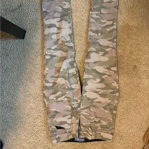 Democracy Camouflage Pants with Button Detail